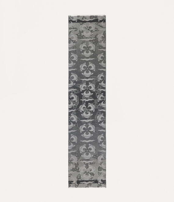 Vivienne Westwood 35x190 Parade Orb Scarf in ANTHRACITE